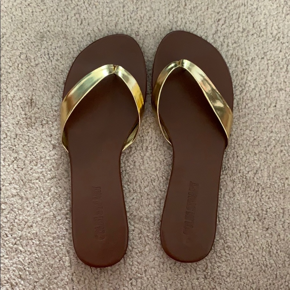 Colin Stuart New Classic Gold Sandals
